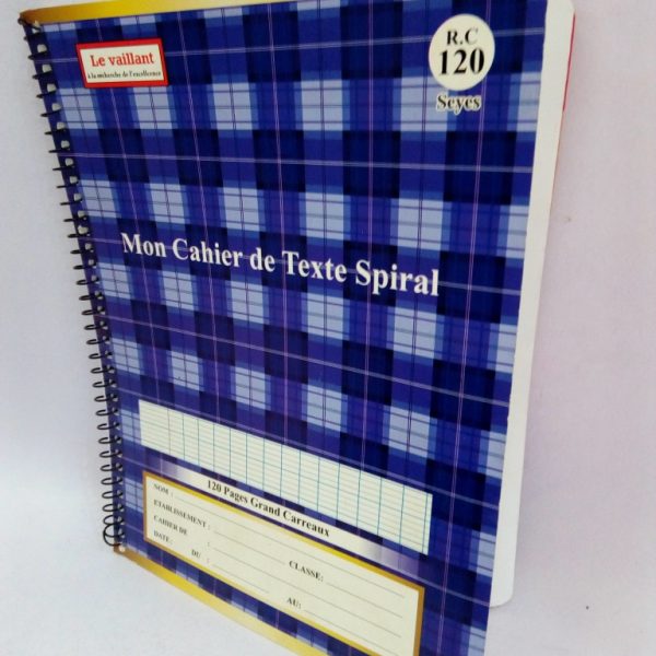 Cahier de Texte Pour Elèves A5