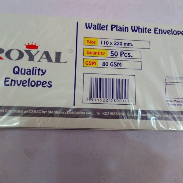 Enveloppe Rectangulaire Blanche A6