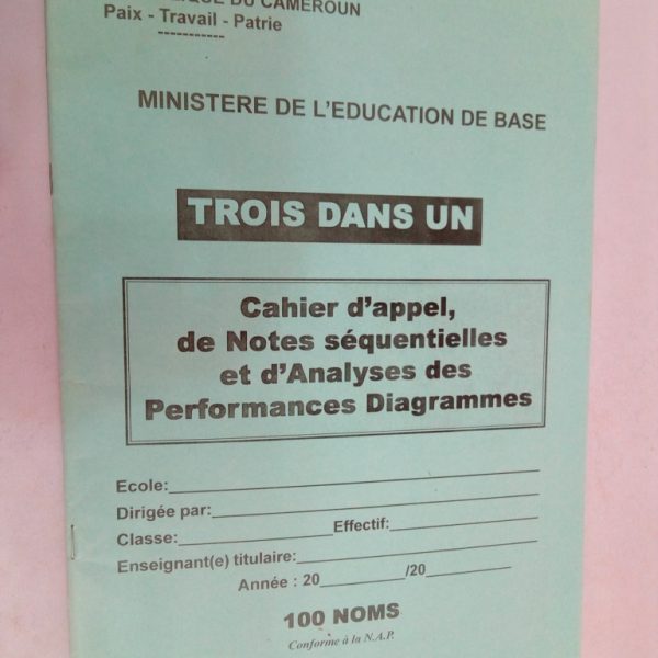 Registre d'Appel 3 en 1
