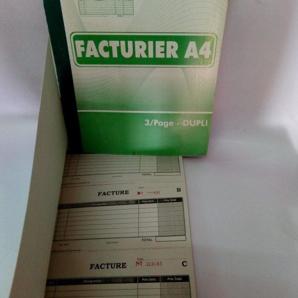 Facturier 3 Tableaux