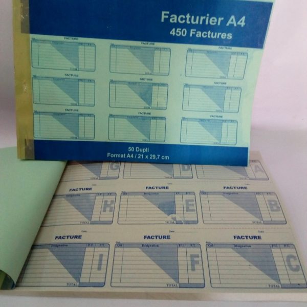Facturier 9 tableaux