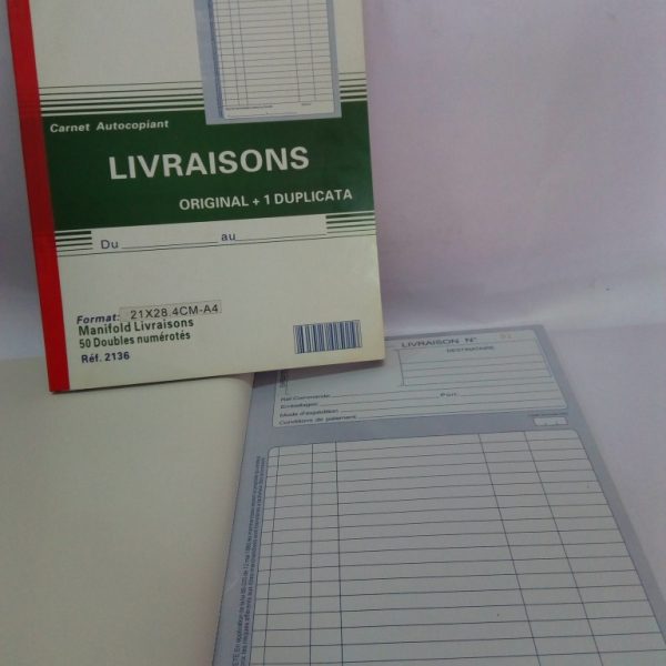 Bordereau de livraison A5