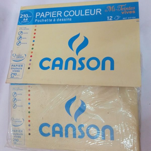 Papier Canson A4 Couleur