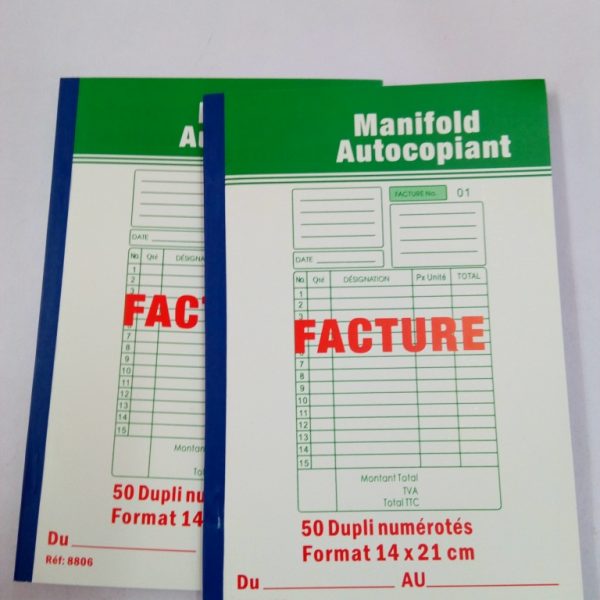 Facturier A5 Autocopiant
