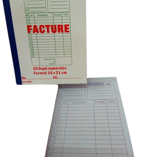 Facturier A4 autocopiant