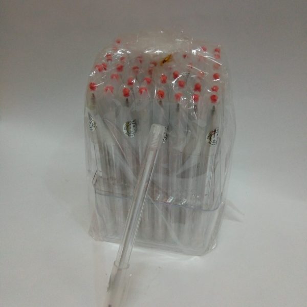 Stylo à tube blanc rouge