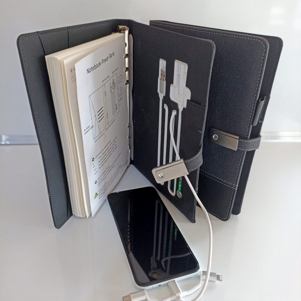 Notes book A5 luxe avec power bank