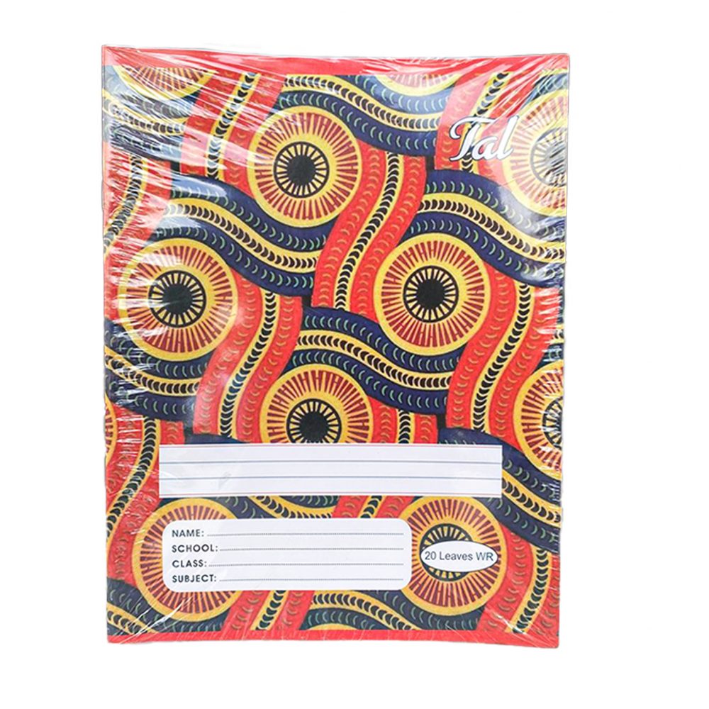 Cahier 20 leaves TAL red and blue