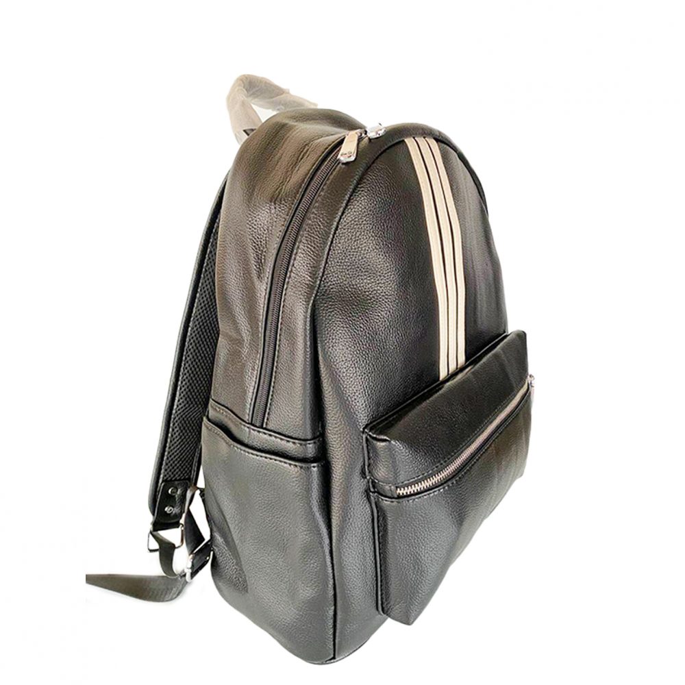 Sac à dos en cuir noir