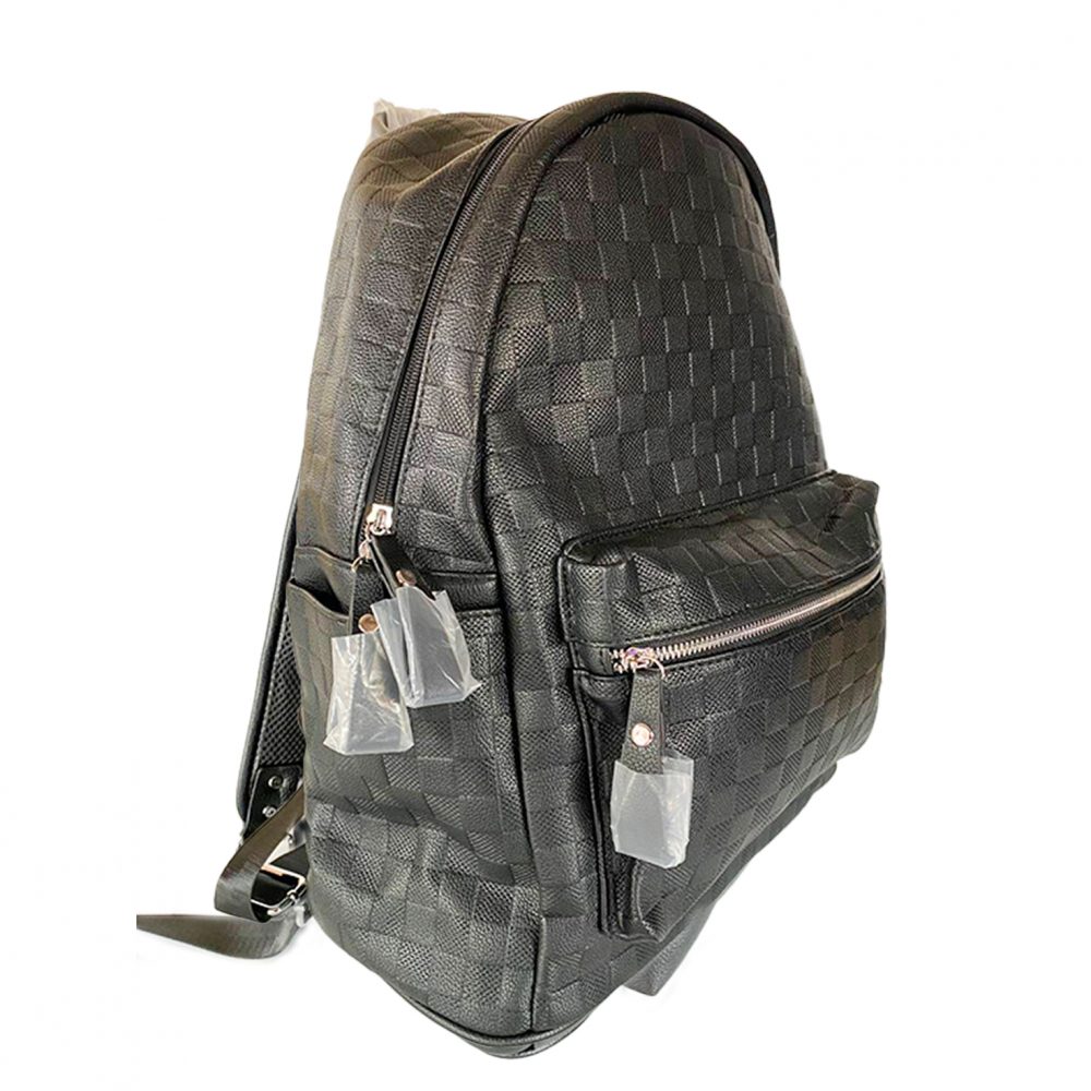 Sac à dos en cuir noir