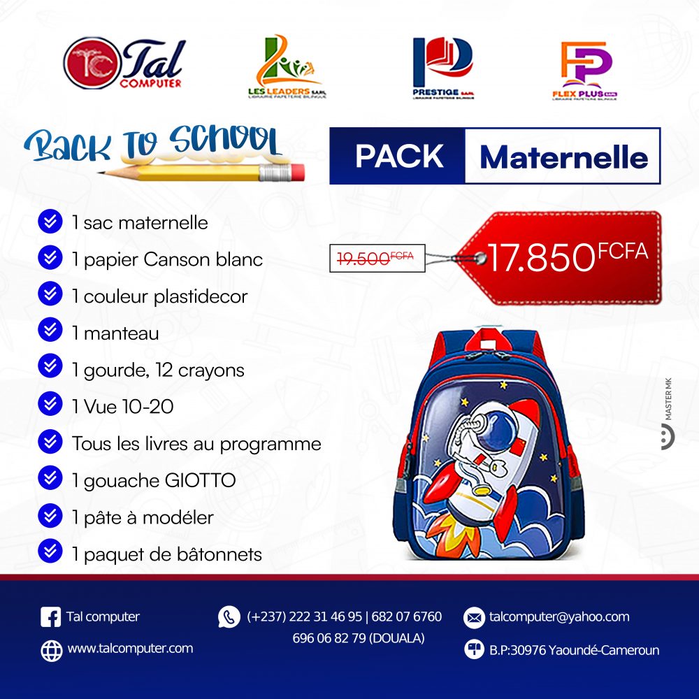 PACK MATERNELLE